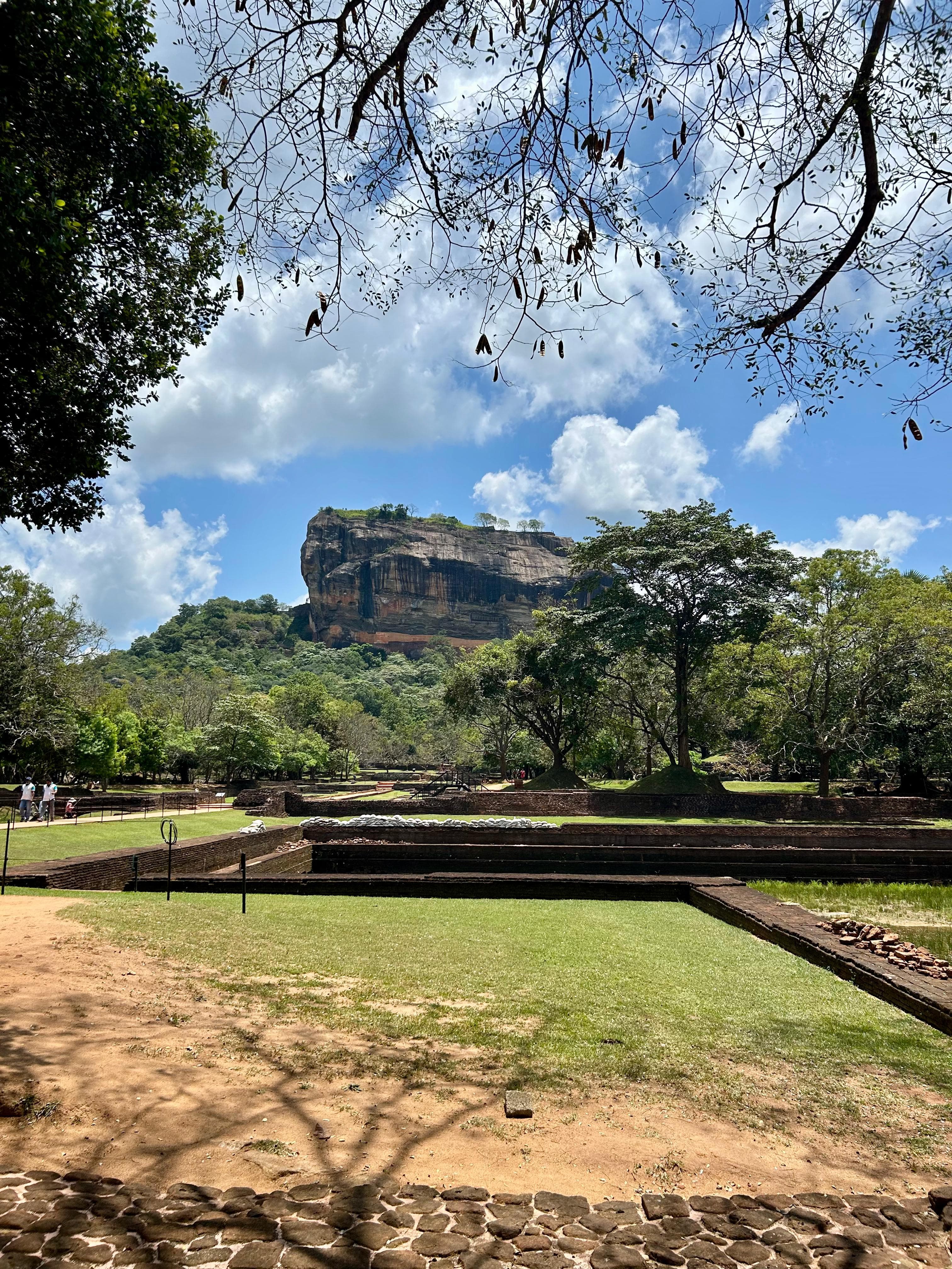 Beautiful view of Sigiriya Rock Fortress in Sri Lanka
