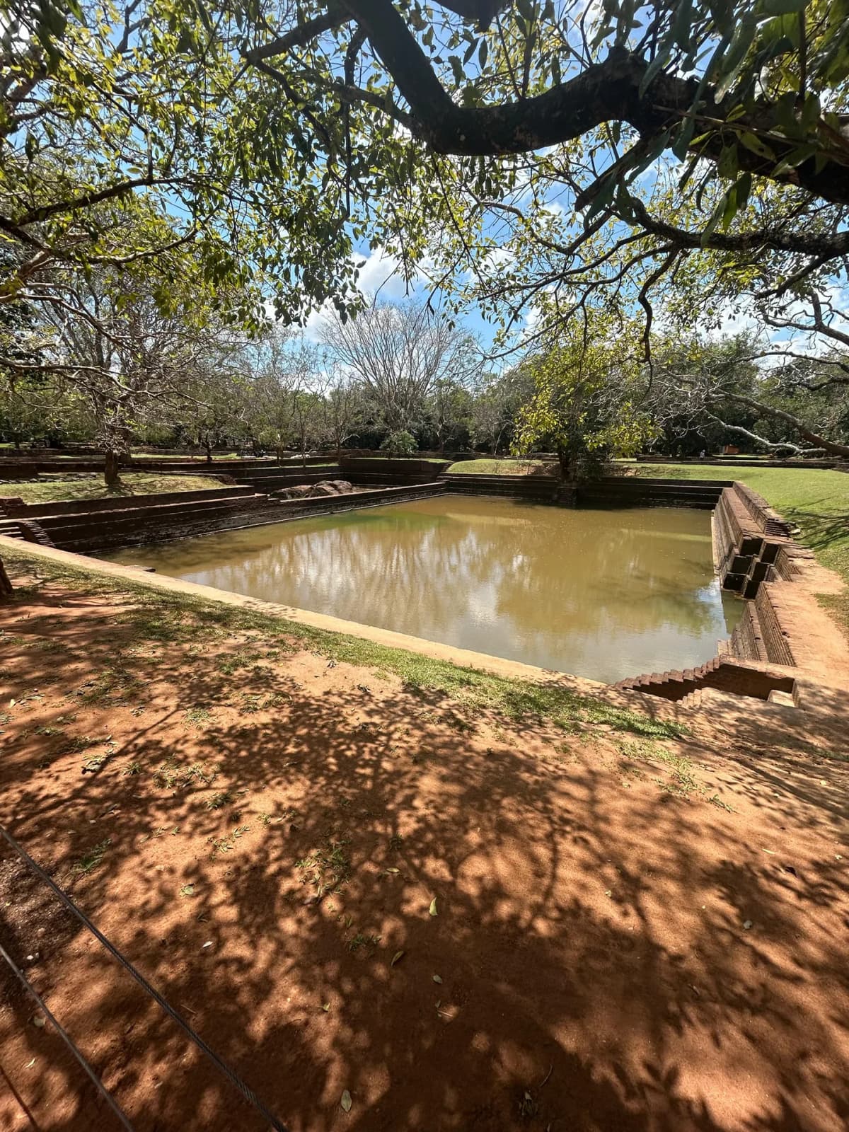 One of the ancient engineered pools and ponds in the Sigiriya garden area
